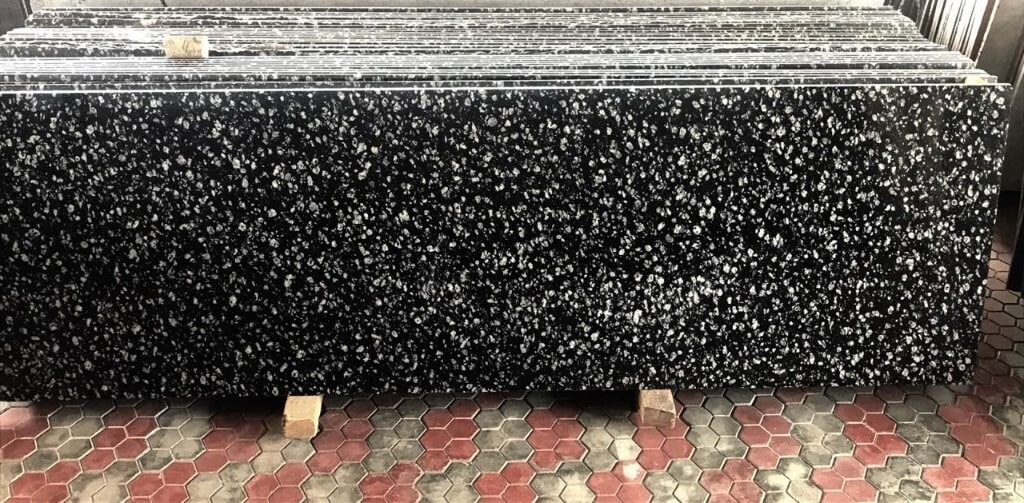 Coin Black Granite Slab