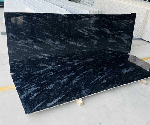 Fish Black Granite Slab