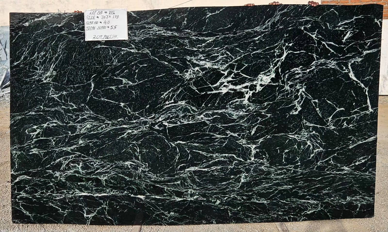 Indian Green Marble detail